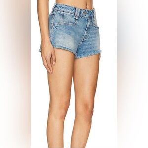 NEW Free People Blue Jean Shorts High-Waisted Cut-Off